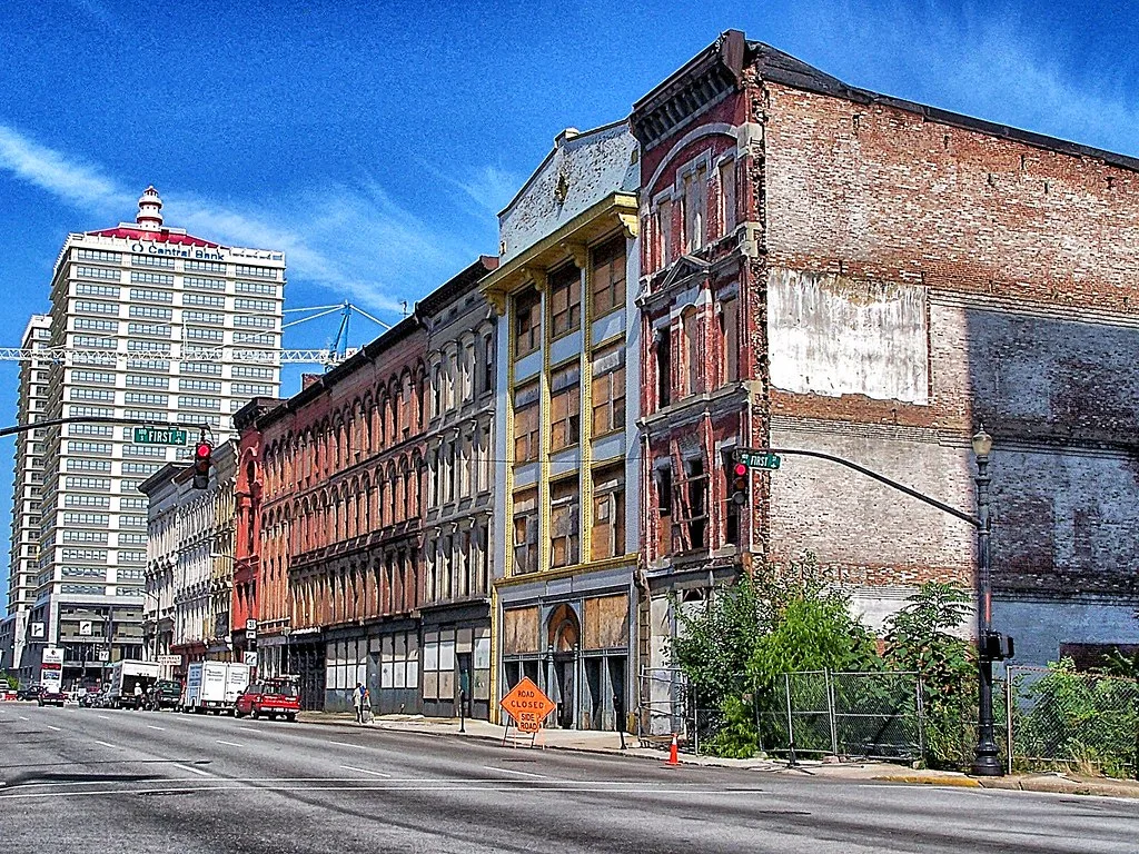 Louisville Kentucky  - East Main Street  - As it was in 2009  - Whiskey Row
